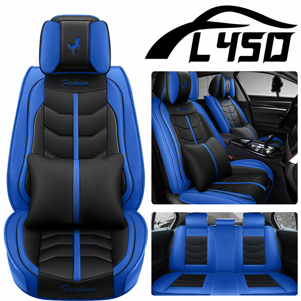 US Fly5D 5-Seats Car Seat Covers PU-Leather Protectors Cushions Set for 4 Season