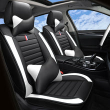 5-Sit Car Seat Covers PU Leather Surrount Cushions w/Pillow Set For Toyota Honda