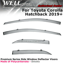 WELLvisors For 2019-Plus Toyota Corolla Hatchback Window Visors Rain Guards