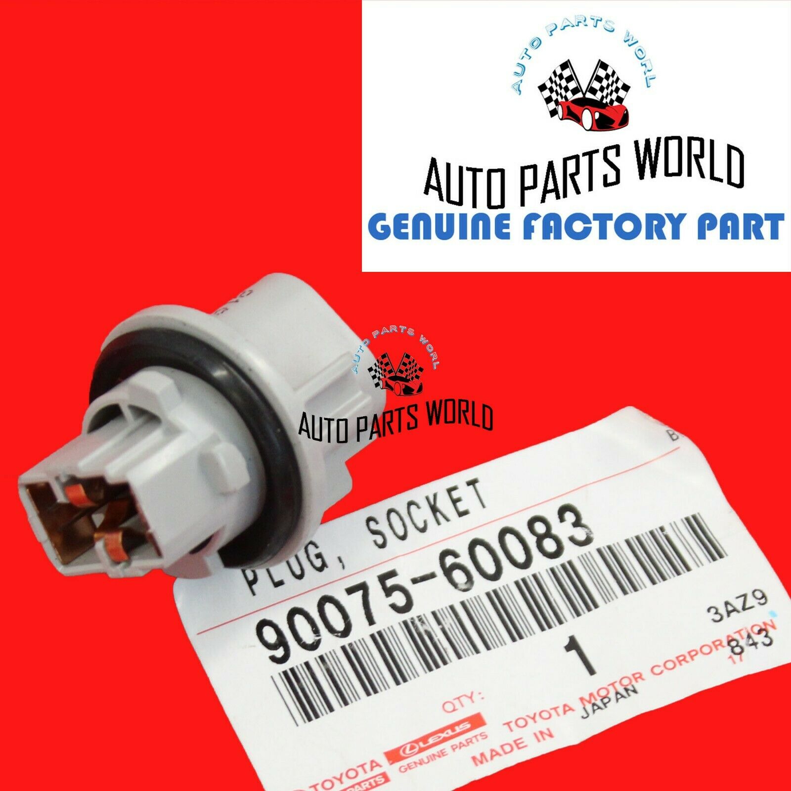 GENUINE OEM TOYOTA 4RUNNER RAV4 CT200h FRONT TURN SIGNAL LAMP SOCKET 90075-60083