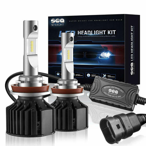 2X SEALIGHT H11 LED Headlight Blubs 6000K High/Low Beam&Foglight Headlight Kits
