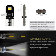 10*T10 194 168 W5W 2835-SMD LED Car Side Wedge HID Light White Canbus Error Lamp