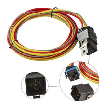 12V Car Dual Electric Cooling Fan Wiring Harness Thermostat Controlled Relay Kit