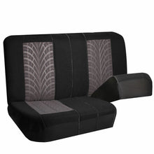 Car Seat Covers For Sedan SUV Truck Set Zipper Split Bench Gray Black