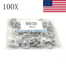100 PC OIL DRAIN PLUG WASHER OEM BLUE GASKETS(P/N 90430-12031) FOR TOYOTA/LEXUS