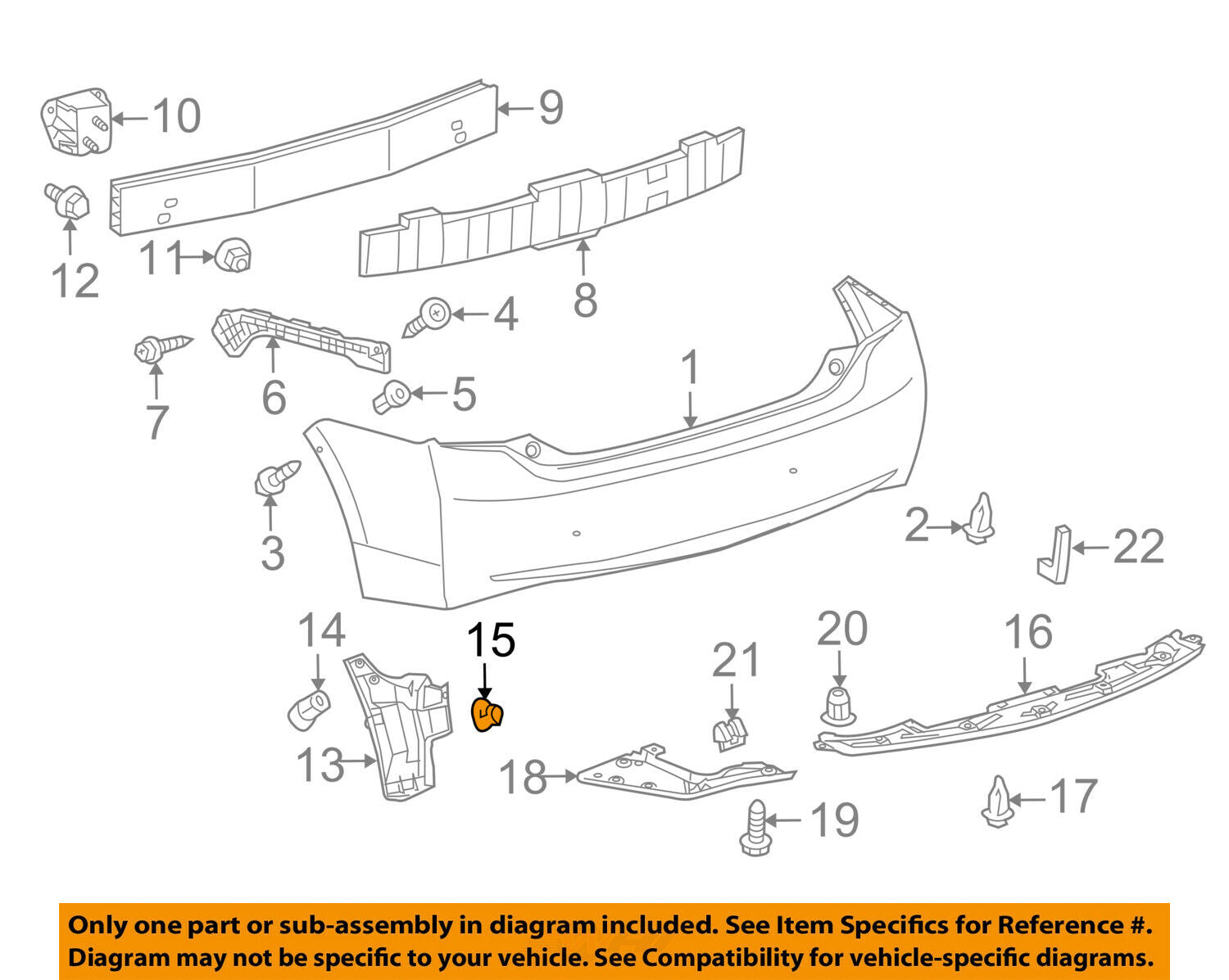 TOYOTA OEM Rear Bumper-Side Seal Clip 9046706206C0