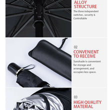 Multifunctional Car Umbrella Windshield Sun Shade Visor 57"x31" w/ Safety Hammer