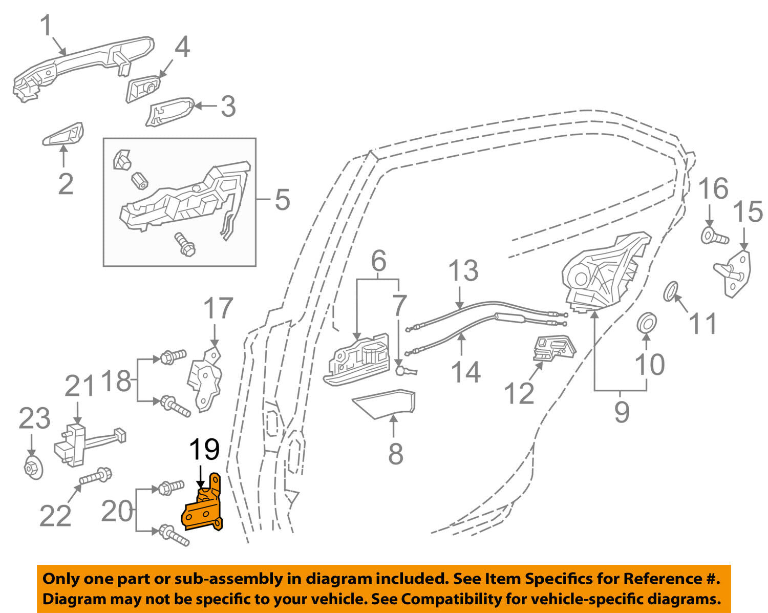 TOYOTA OEM 2018 Camry Lock -Rear Door-Lower Hinge Left 6878006050