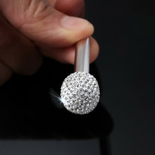 2X Rhinestone Bling Car Interior Door Lock Knob Pins Replace Simple Installation