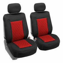Front Bucket Seat Covers Pair Neosupreme For Auto Car SUV Red Black