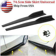 Auto Car 74.5cm Carbon Fiber Side Skirts Rocker Splitters Diffuser Winglet Wings