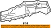 TOYOTA OEM 03-18 Corolla Fender-Outer Rail Right 5711502030