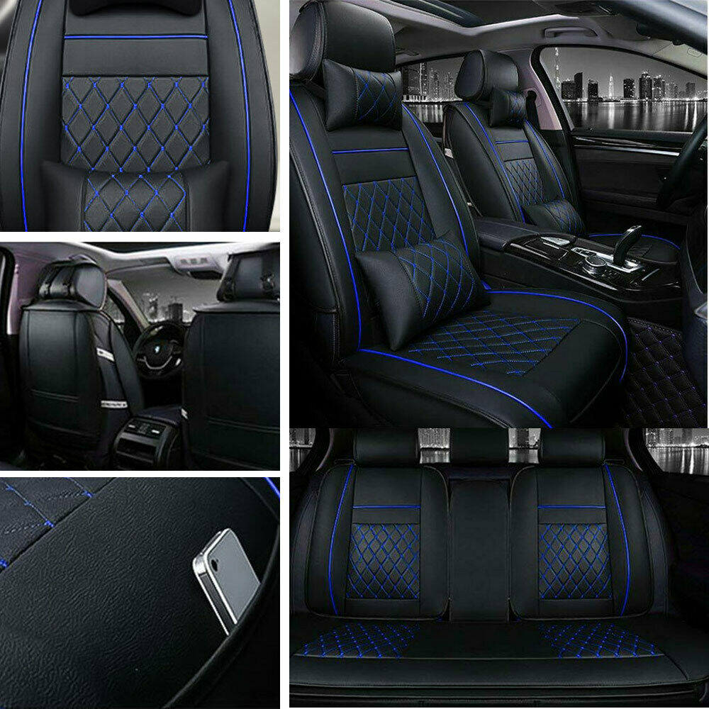 Fly5D Car Seat Covers Universal 5-Sit Front+Rear Cushions TOP Luxury Full Set US