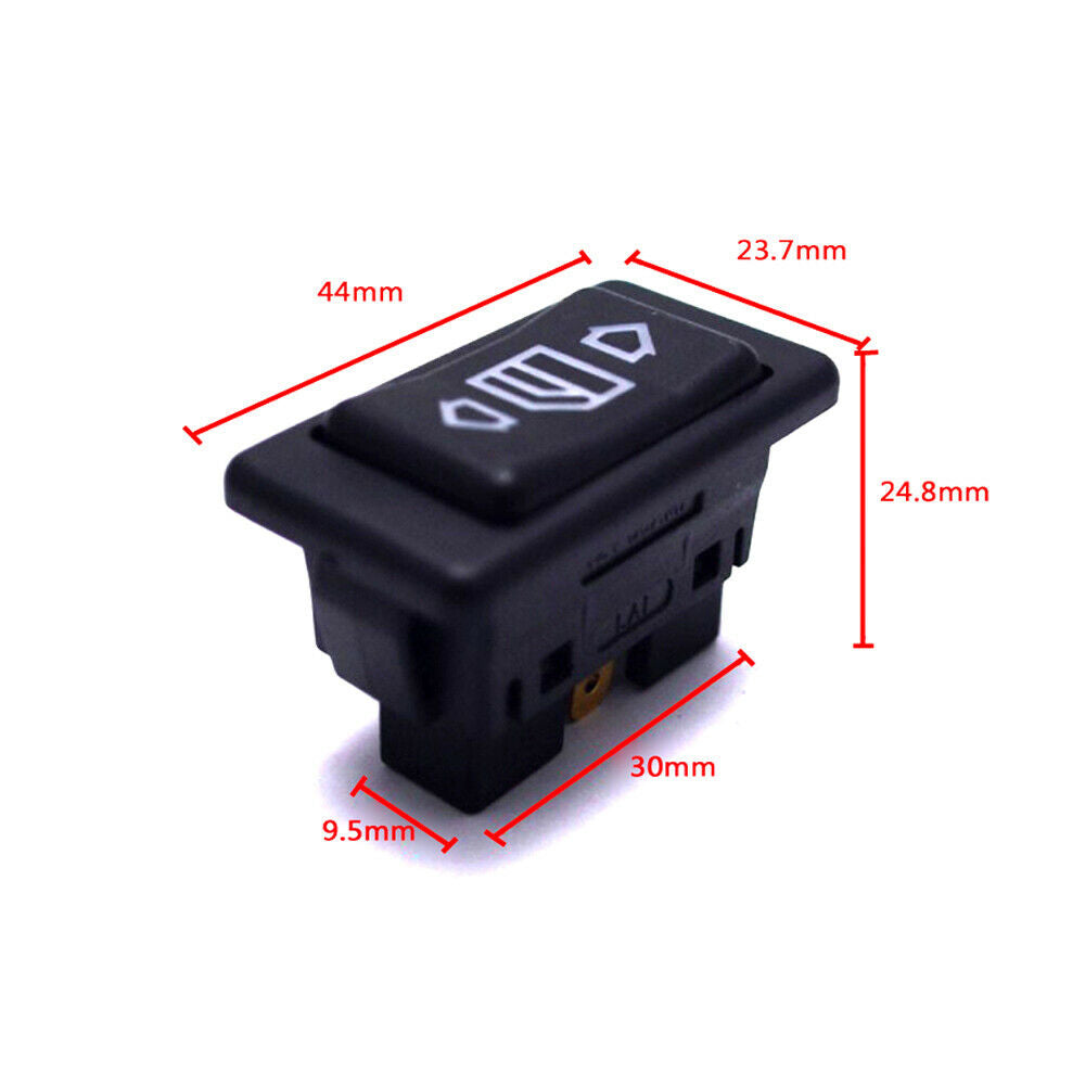 1x Car Electric Power Window Switch Button With Green Light 6 Pin Accessories