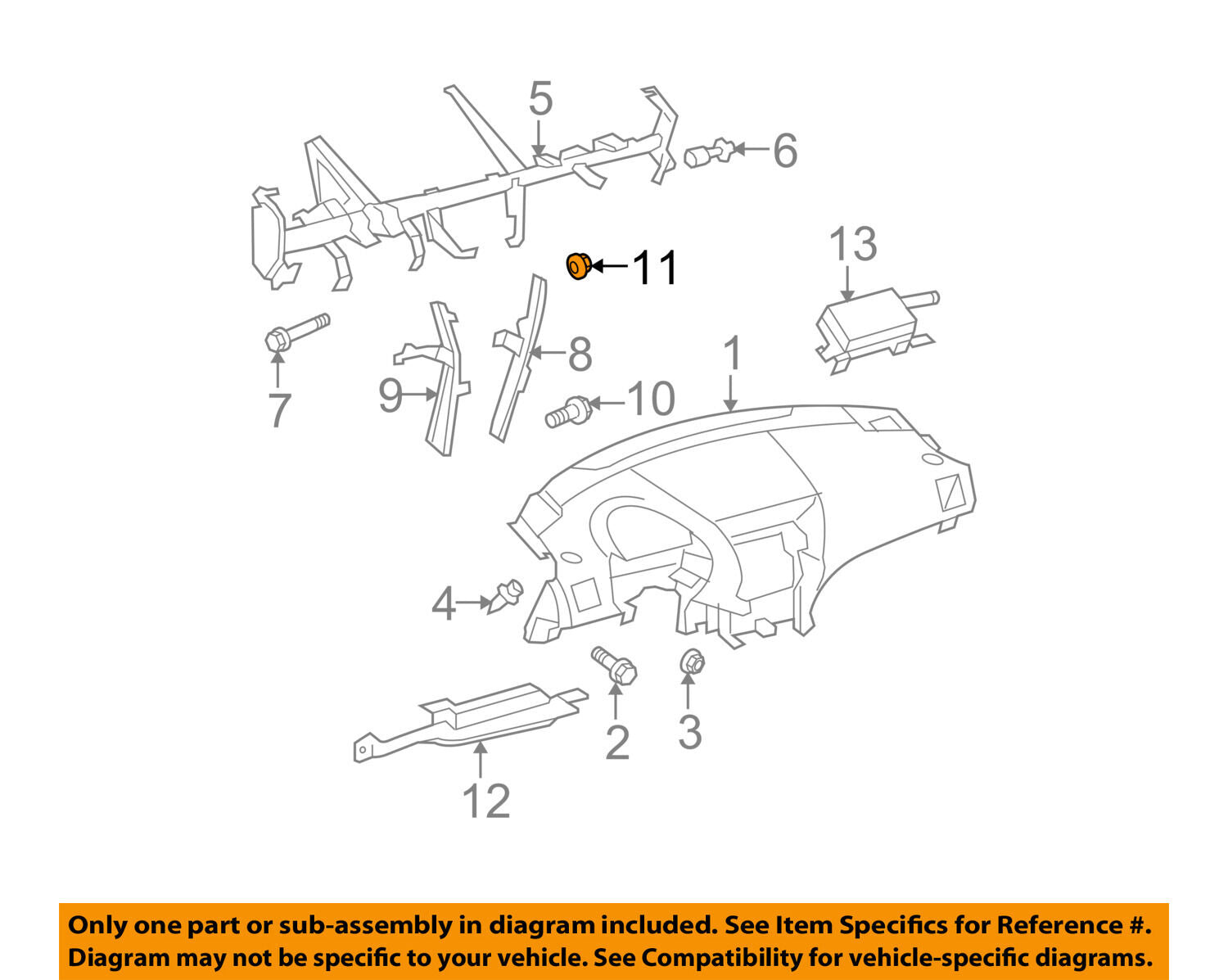 TOYOTA OEM Instrument Panel Dash-Lower Brace Nut 90178A0024