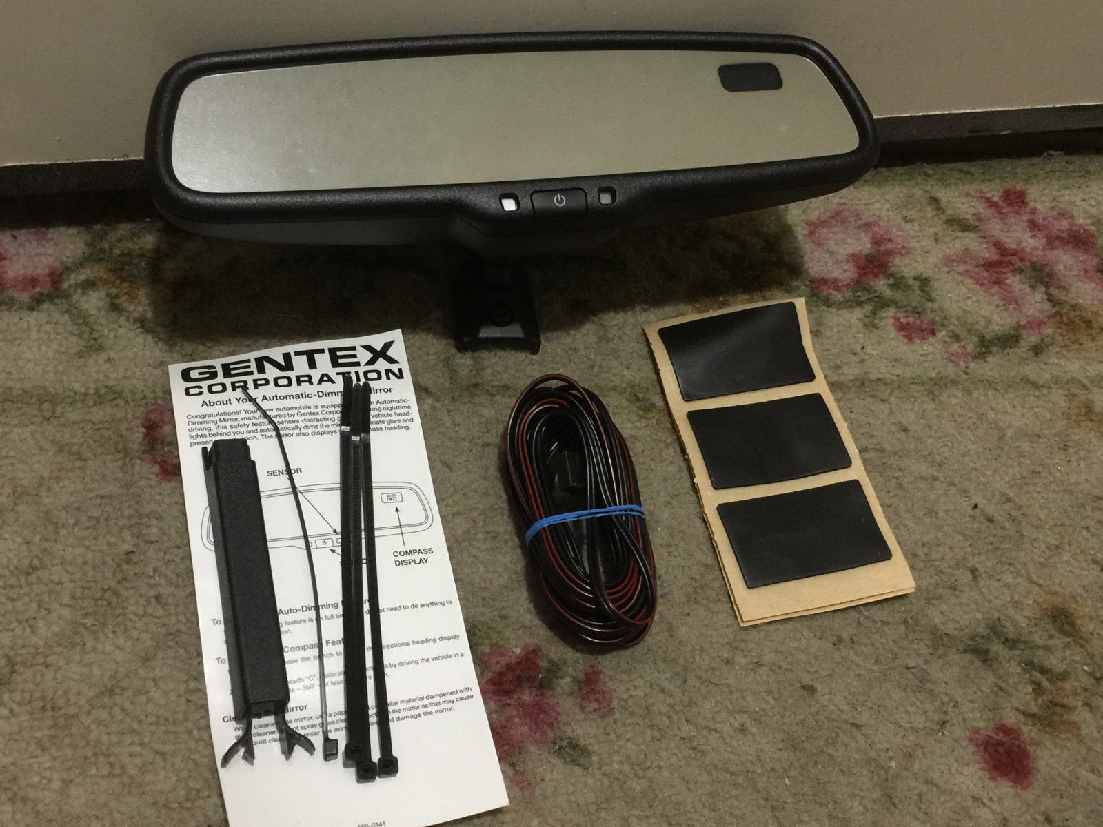 NEW FACTORY OEM 2005 - 2017 Toyota Corolla Auto Dim Rear View Mirror Compass