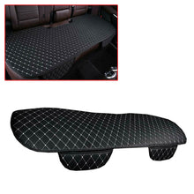 Car Rear Seat Cover Cushion Pad PU Leather Black&White For Interior Accessories