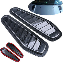 2x Car Decorative Air Flow Intake Scoop Turbo Bonnet Vent Cover Hood Fender