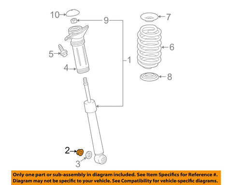 TOYOTA OEM 2018 Camry Rear Suspension-Shock Nut 90178A0118