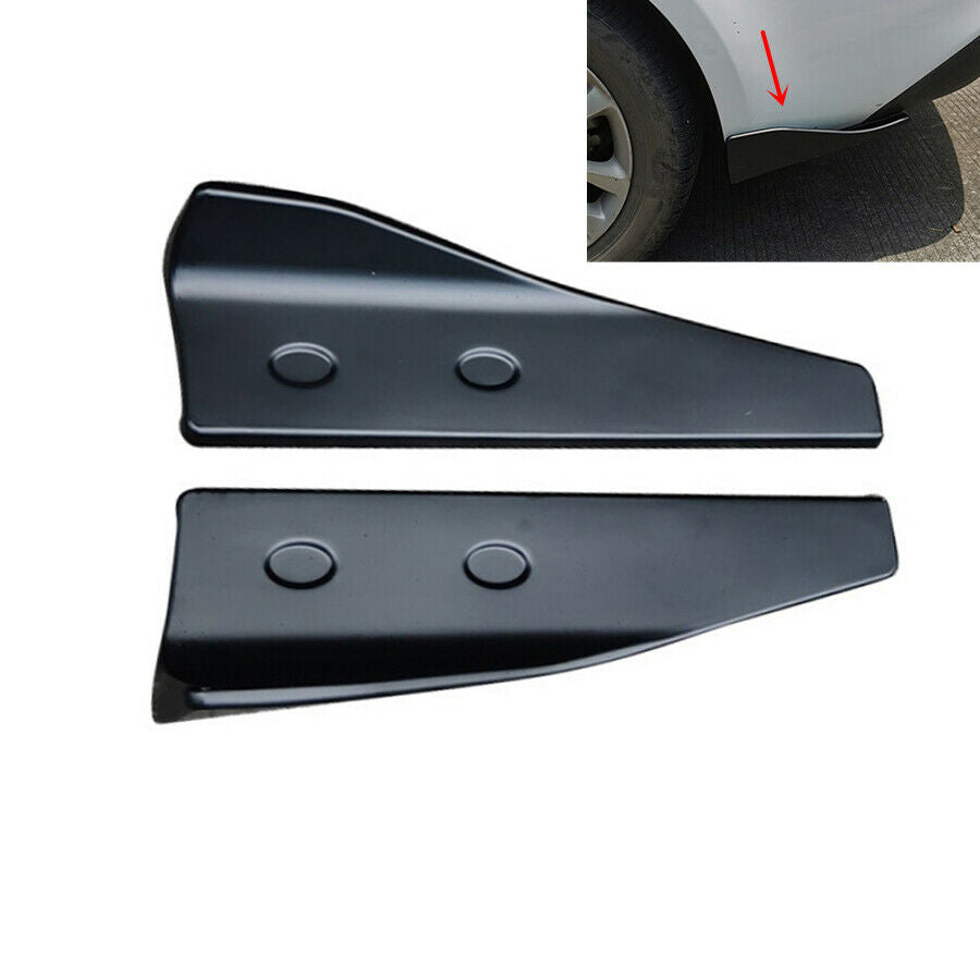 2x Universal 47cm Car Side Skirt Winglet Rear Bumper Corner Spoiler Lip Diffuser