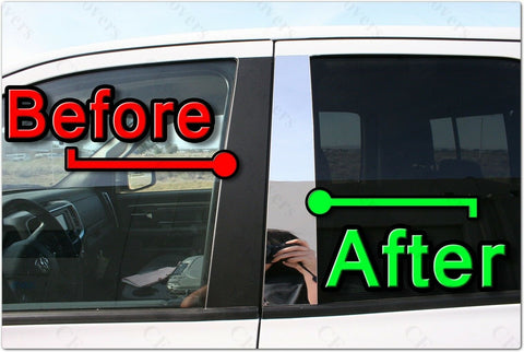 CHROME Pillar Posts for Nissan Rogue 14-20 8pc Set Door Cover Mirrored Trim