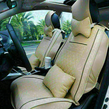 100% PU Leather Luxury Car Seat Covers Set Protector Universal 5-Seats Cushions