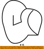 TOYOTA OEM Rear Bumper-Side Seal Clip 9046706206C0