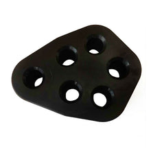 2PCS 6Holes Car Black Rubber Exhaust Tail Pipe Mount Bracket Hanger Insulator