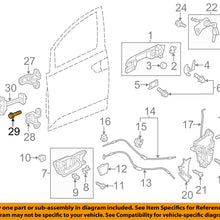 HONDA OEM 11-18 Odyssey Front Door-Lower Hinge Bolt 90102S3N003