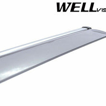For 14-Up Nissan Rouge WellVisors CHROME TRIM Side Window Visors Rain Deflectors