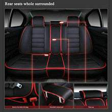 US 5-Sit Car Seat Covers 5-Seats PU Leather Surround Protector Cushions Full Set