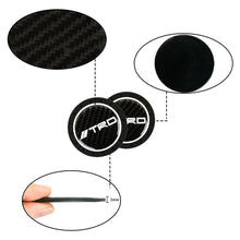 2PCS Silicone CF Glow in Dark Car Cup Holder Pad Mat Coaster For TRD Non-Slip