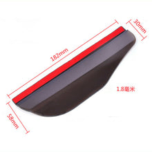 2x Universal Black Car Rear View Side Mirror Rain Boards Sun Visor Shade Shields