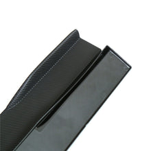 2x 74CM Car Side Skirt Splitter Addon Diffuser Wing Carbon Fiber Look Drill USA