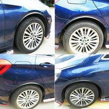 2PCS 28.7" Carbon Fiber Car Wheel Eyebrow Arch Trim Lips Fender Flares Protector