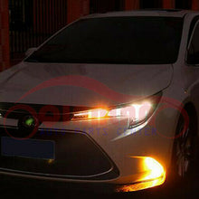 2pcs Front Bumper Fog Lamp(DRL)LED White & Yellow For Toyota Corolla 2020