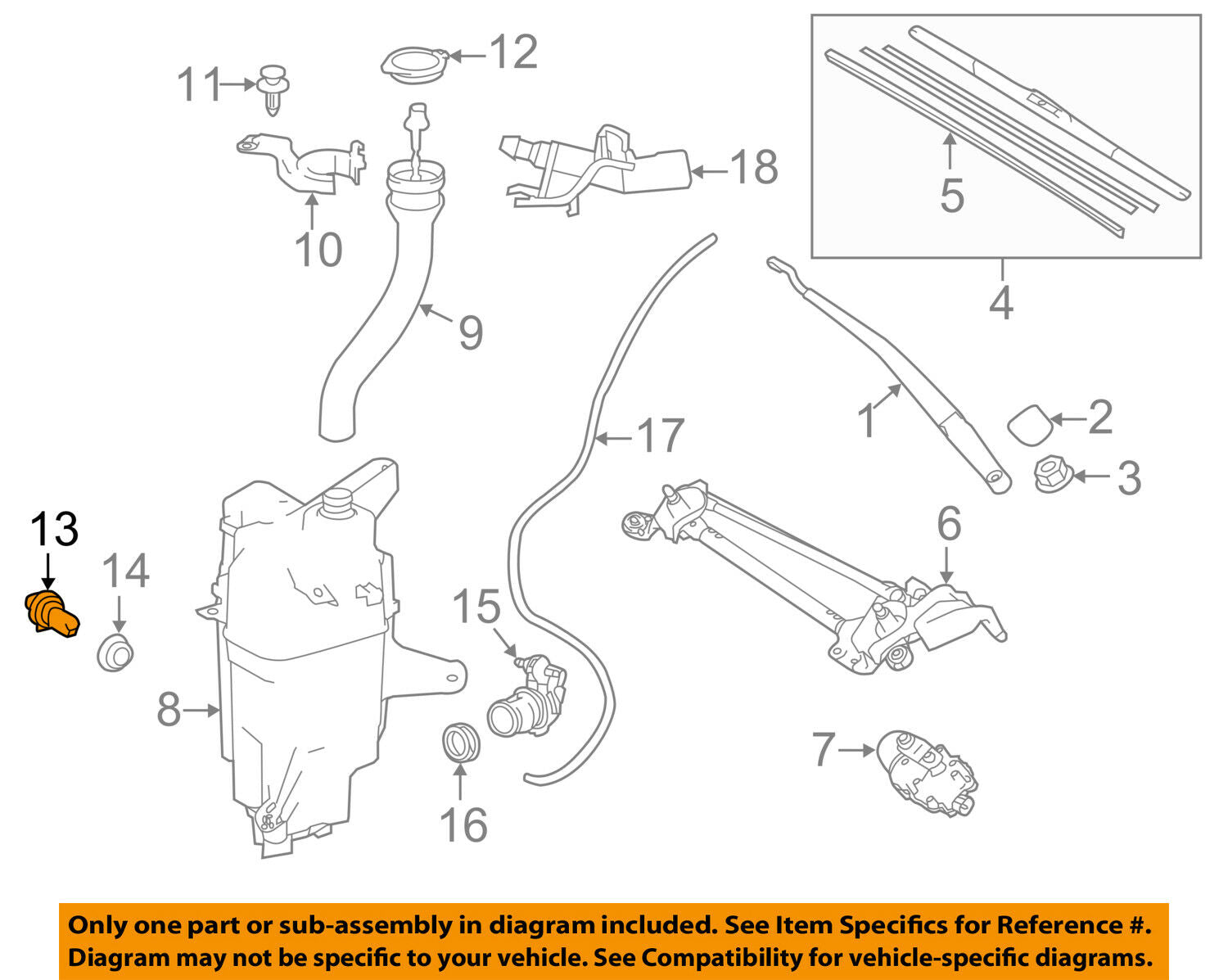 TOYOTA OEM Wiper Washer-Windshield-Fluid Level Sensor 8539730400