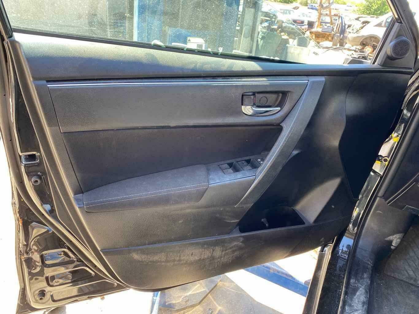 17-19 TOYOTA COROLLA DRIVER FRONT DOOR TRIM PANEL BLACK TRIM FB21 SIERRA AUTO