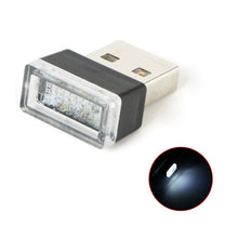1x USB Mini Interior LED Colorful Atmosphere Lights Night Lamp Car Accessories