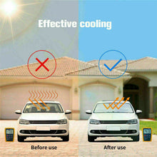 Multifunctional Car Umbrella Windshield Sun Shade Visor 57"x31" w/ Safety Hammer