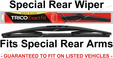 TRICO 12-B Rear Wiper Blade for RocLock 3 Rear Wiper Arm SUV Wagon Crossover 12B