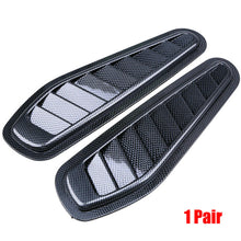 2x Car Decorative Air Flow Intake Scoop Turbo Bonnet Vent Cover Hood Fender