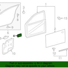 Genuine Toyota Door Shell Pad 67811-AA040