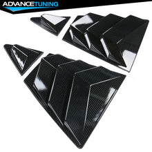 Fits 20-21 Toyota Corolla Side Window Louver Scoop 4PC Carbon Fiber Print