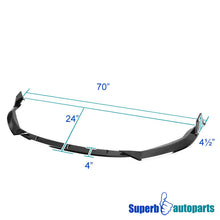 For 2019-2020 Toyota Corolla Glossy Black Front Bumper Lip Lower Spolier 3PCS