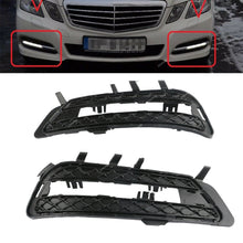 Pair Front Bumper Grille Fog Light Cover For MERCEDES E CLASS E350 E550 09-16