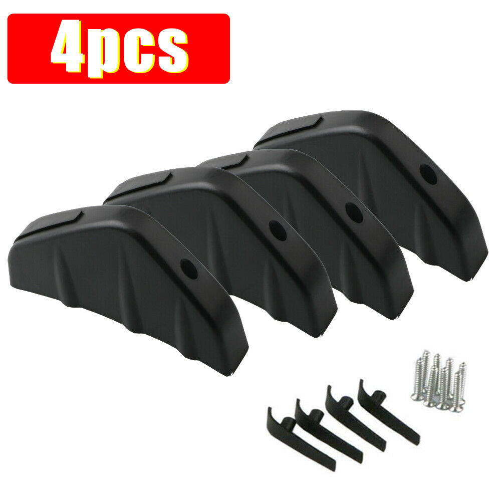 4x Car Auto Rear Bumper Lip Diffuser Shark Fins Splitter Universal Accessories