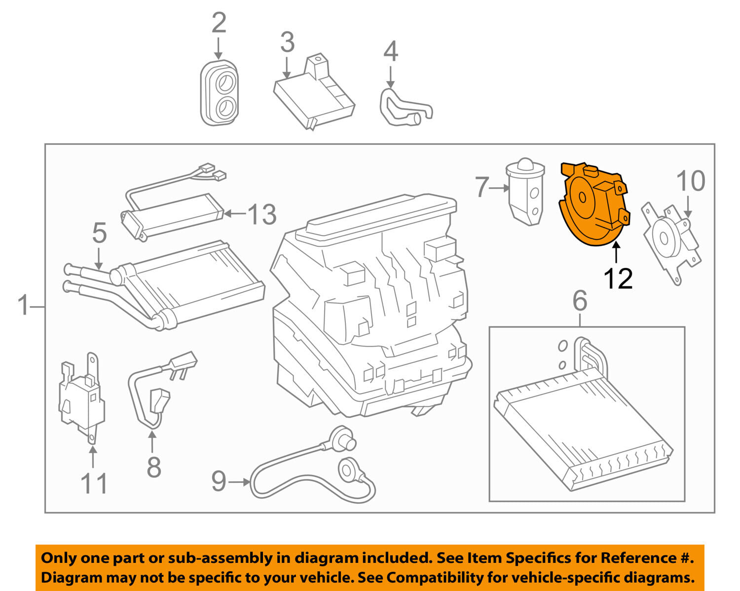 TOYOTA OEM Evaporator Heater-Servo 8710602200