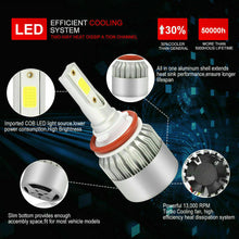 2x LC6 H11 LED Headlight Kit Low Beam Cree Bulbs 6000K Bright White Power Lights