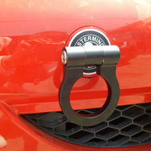 1x Black Car Front Bumper T2 Screw Aluminum CNC Tow Towing Hook Race Accessories